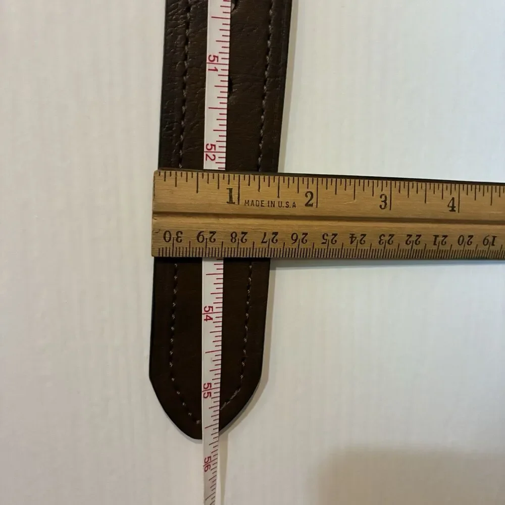 NEW Dickies Brown Genuine Leather Work Belt - Men's Size 46-48